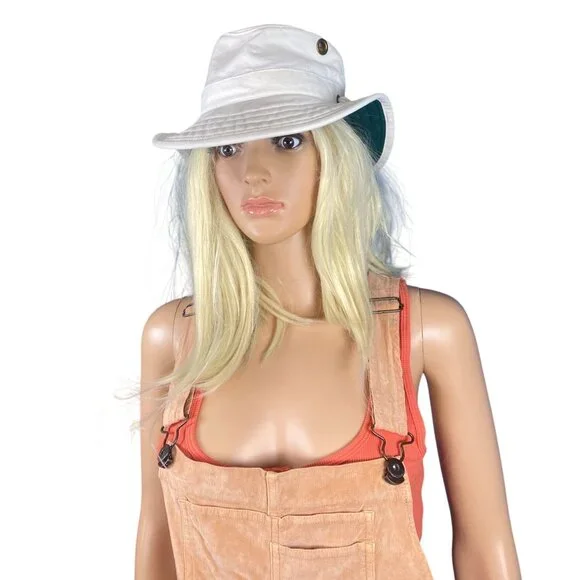 Tilley Endurables T4 Cotton Duck Sun Hat 6 7/8 XS 55.5cm Vintage HTF Ivory Green - Picture 10 of 15